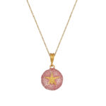 Sterling silver “Sea Urchin” pendant  gold plated, with enamel - Image 6
