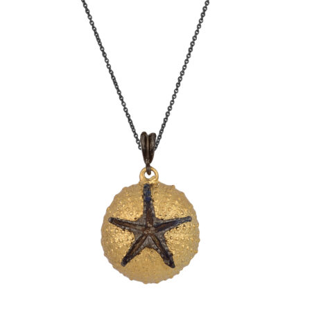 Sterling silver Sea urchin pendant