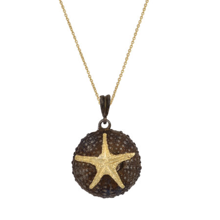 Sterling silver Sea urchin pendant