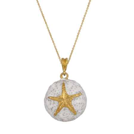 Sterling silver Sea urchin pendant with enamel