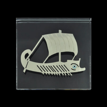 Decorative plexiglass with  Trireme