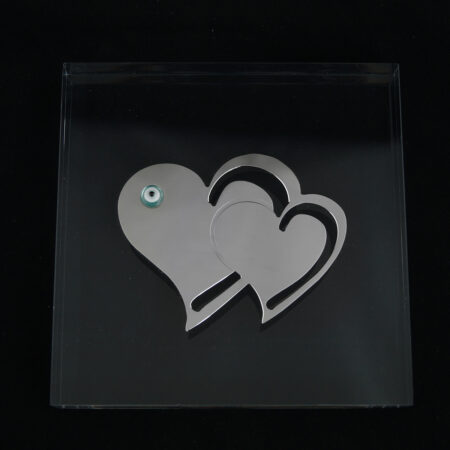 Decorative plexiglass with hearts