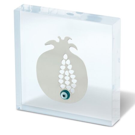 Decorative plexiglass with pomegranate