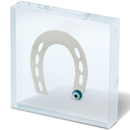 Decorative plexiglass with horseshoe