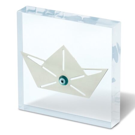 Διακοσμητικό plexiglass με καραβάκι-χάρτινο