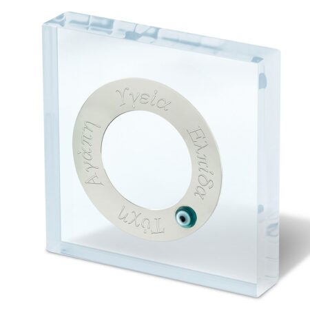 Decorative plexiglass with circle of life with wishes