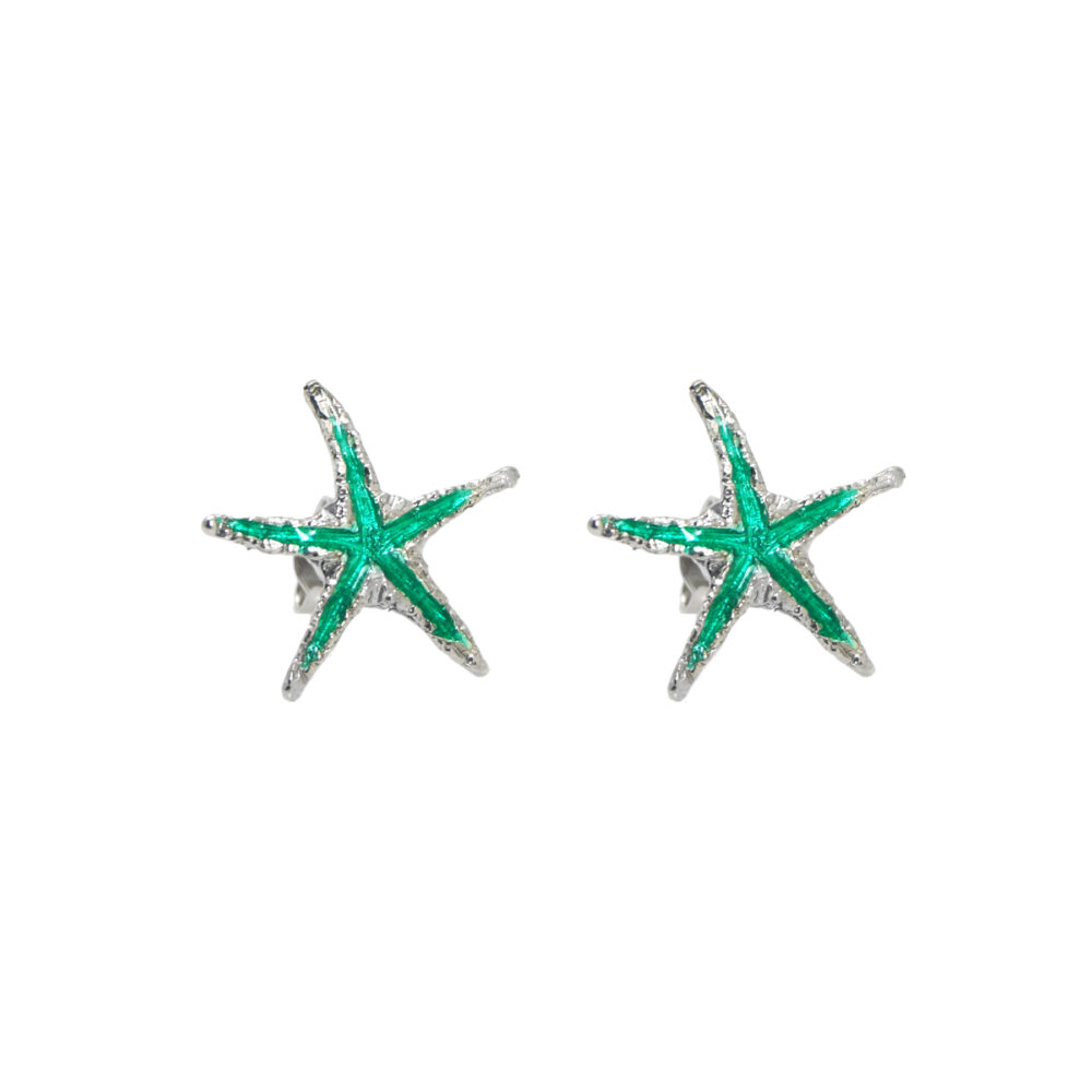 Sterling silver Starfish earrings