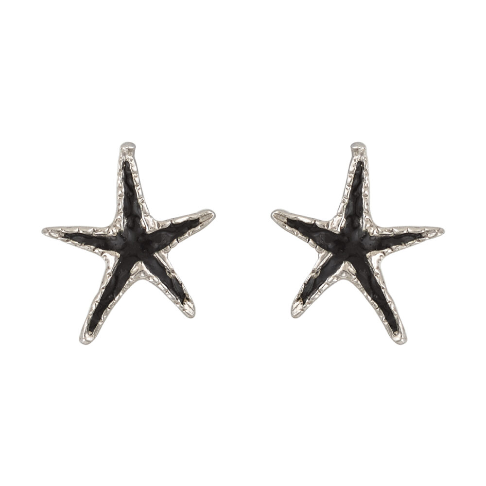 Sterling silver Starfish earrings