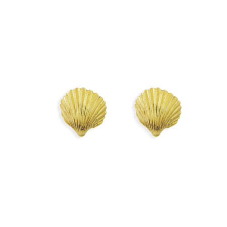 Sterling silver Clam earrings
