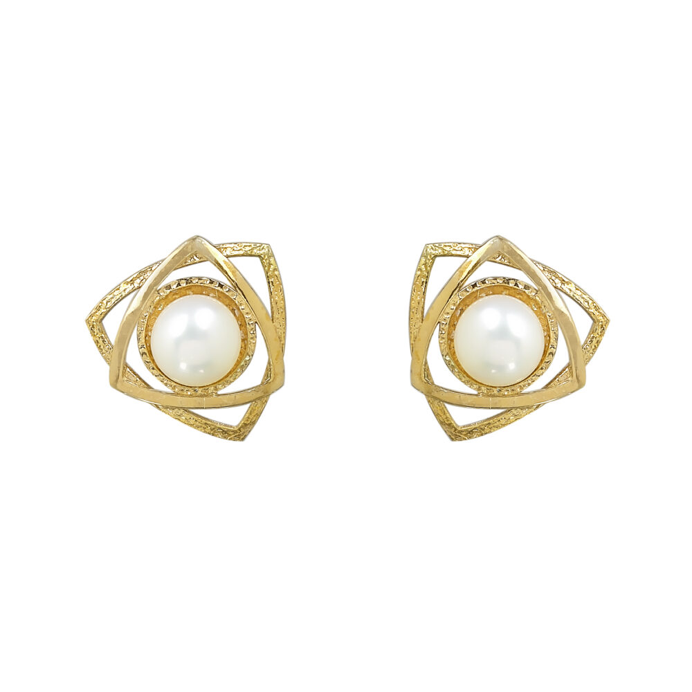 Sterling silver earrings with pearls
