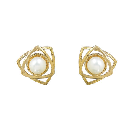 Sterling silver earrings with pearls