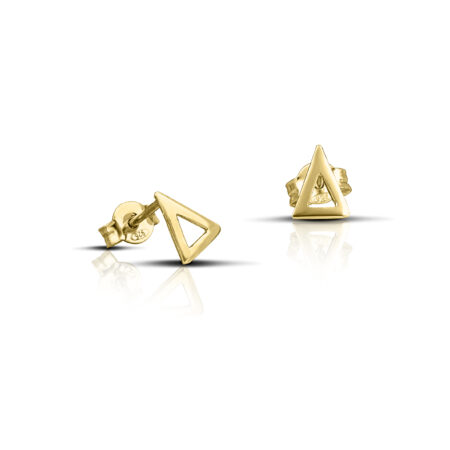 Sterling silver mini Triangle earrings