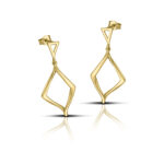 Sterling silver Rhombus earrings - Image 3