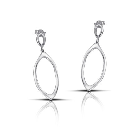 Sterling silver Oval earrings