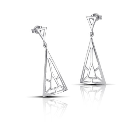 Sterling silver Triangle earrings