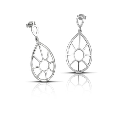 Sterling silver "Rays of light" earrings