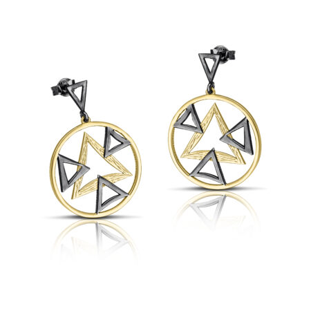 Sterling silver earrings gold plated