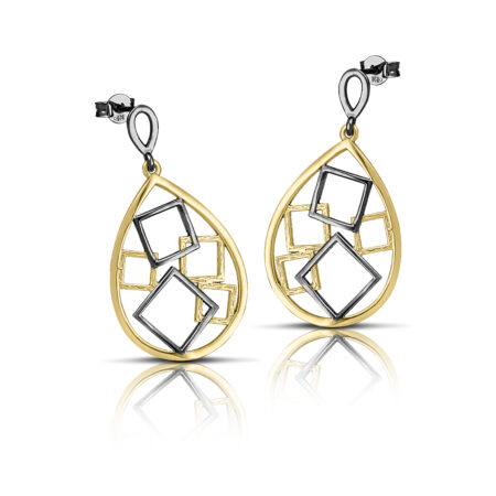 Sterling silver earrings gold plated