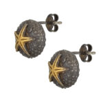 Sterling silver sea urchin earrings - Image 5