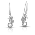 Sterling silver Seahorse earrings - Image 3