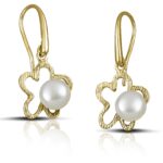 Sterling silverdangle earrings with pearls