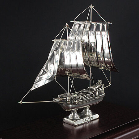 Silver boat "Galion"