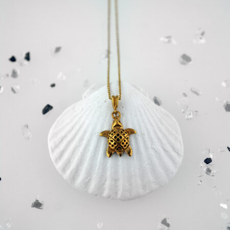 Sterling silver Gold plated turtle