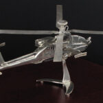 Silver Apache helicopter - Image 2