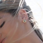 Sterling silver sea urchin earrings - Image 2