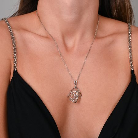 Ασημένιο Μενταγιόν NEXUS – Φυσικό Πλέγμα